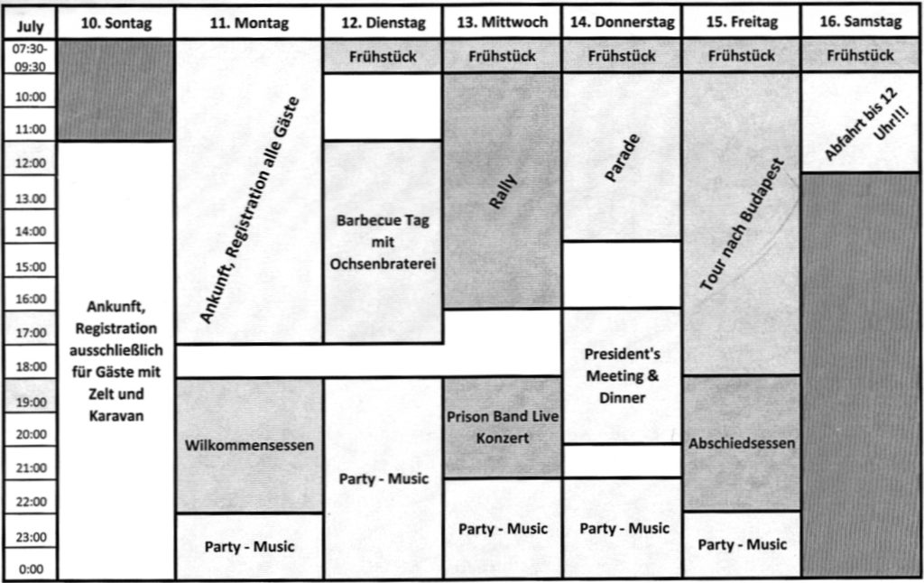 Wochenprogramm